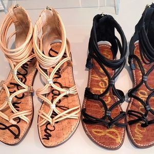 Gorgeous Sam Edelman Gladiator Sandals 2 pairs for low price!